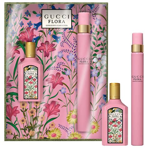 gucci flora mini perfume set|flora gorgeous gardenia gift set.